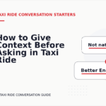 How to Give Context Before Asking in Taxi Ride Conversation English