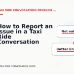 How to Report an Issue in a Taxi Ride Conversation