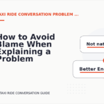 How to Avoid Blame When Explaining a Problem in Taxi Ride Conversation English