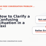 How to Clarify a Confusing Situation in a Taxi Ride Conversation