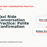 Taxi Ride Conversation Practice: Polite Confirmation Examples